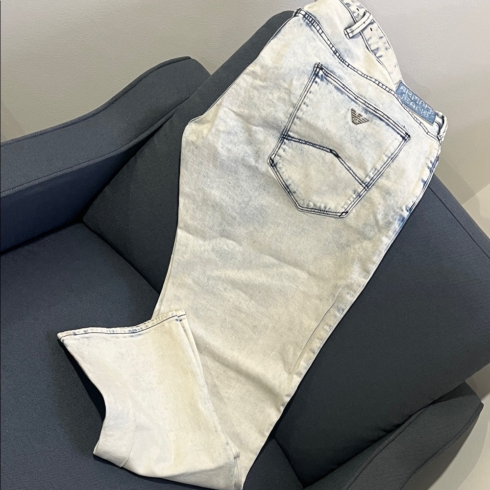 Armani Jeans Straight Fit in Light Gray